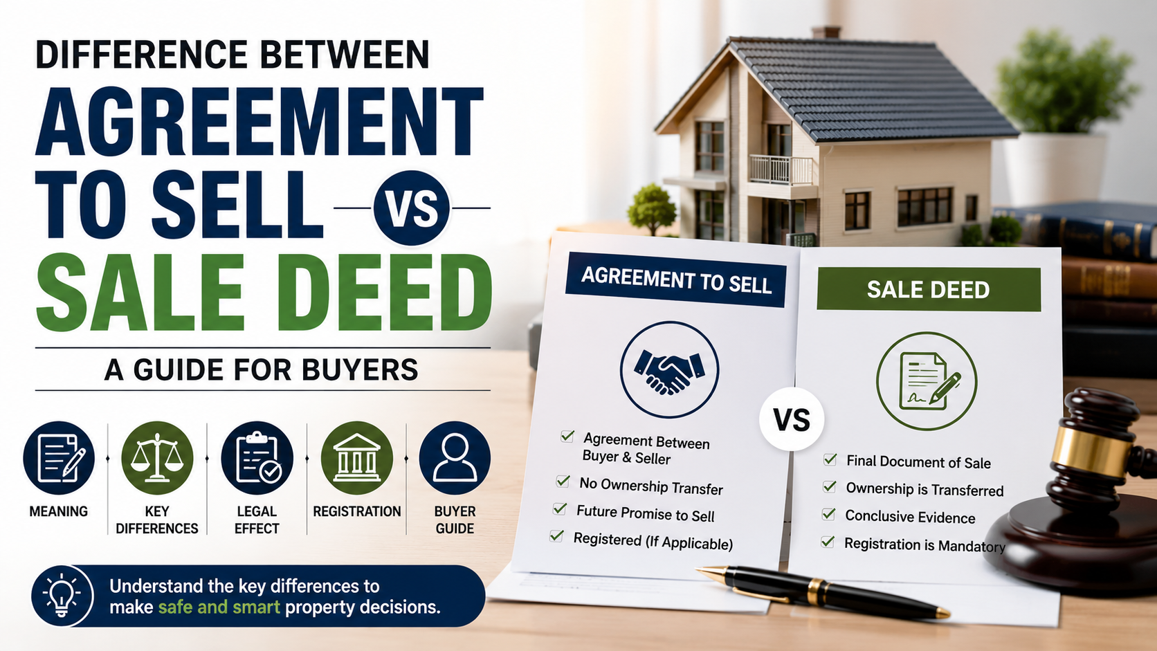 Difference Between Agreement to Sell and Sale Deed
