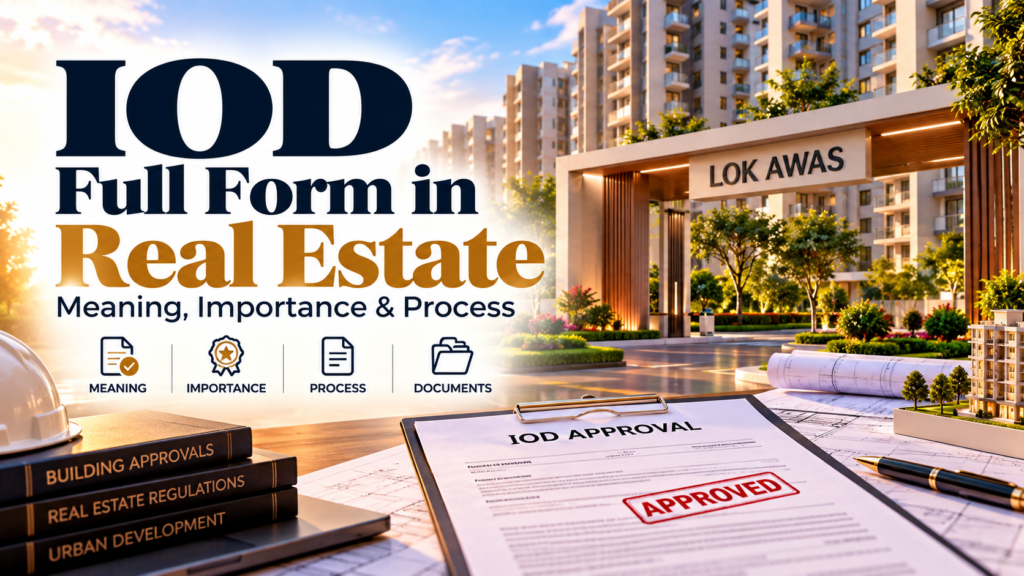 IOD full form in real estate showing Intimation of Disapproval and building approval process