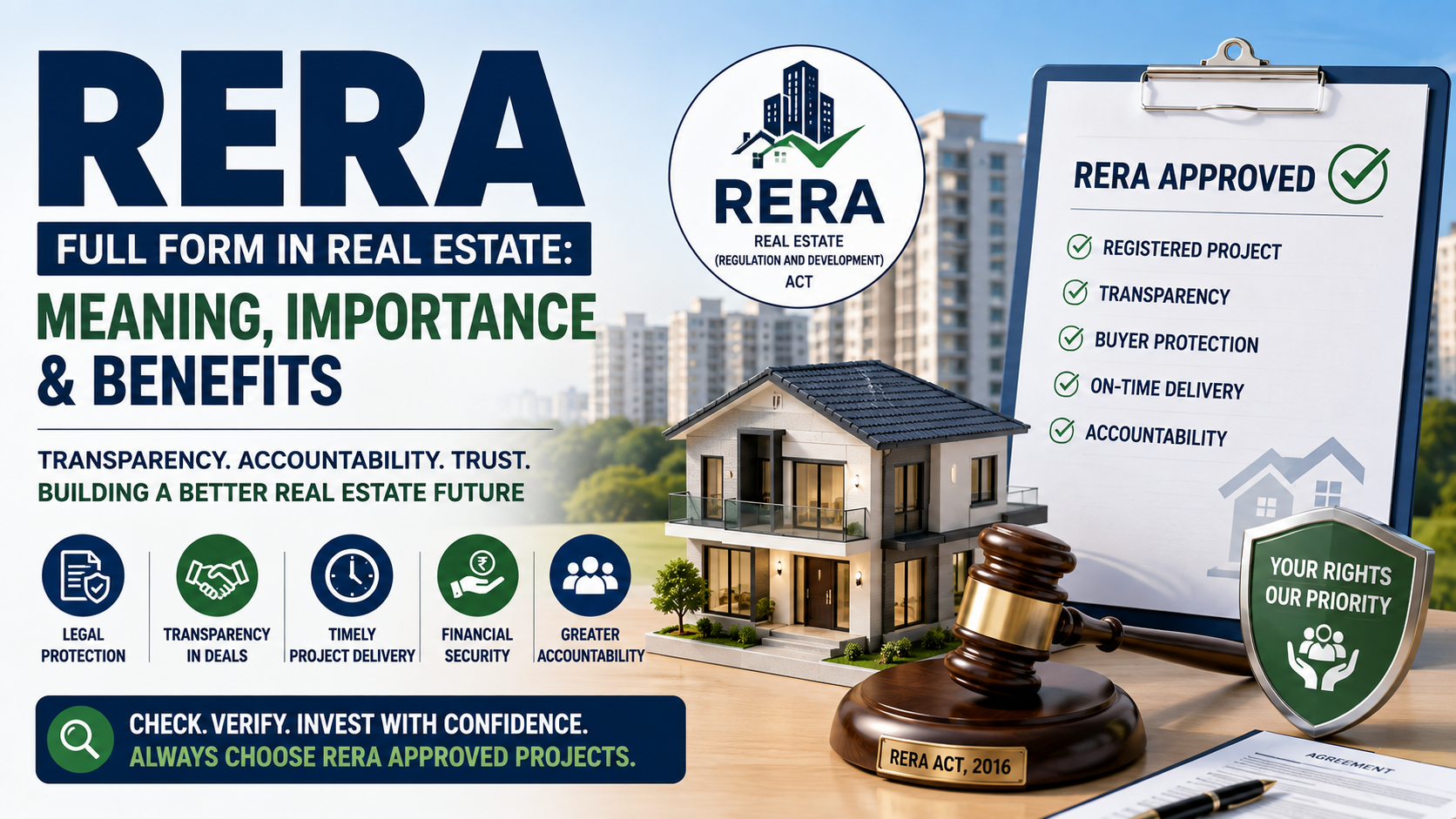 RERA full form in real estate showing project approval and property verification