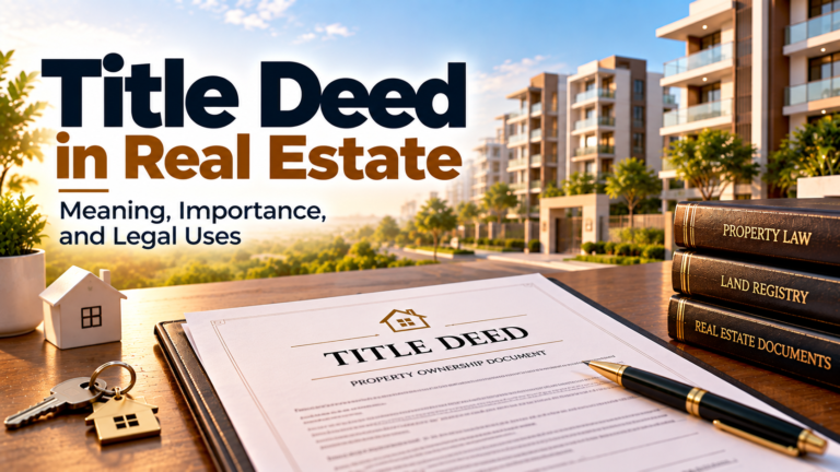 Title Deed in Real Estate: Meaning, Importance, and Uses
